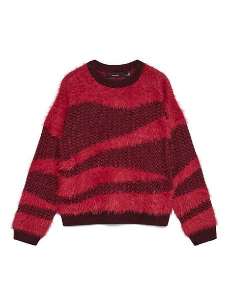 Vero Moda Sweter w kolorze czerwono-bordowym rozmiar: S. Czerwone swetry klasyczne damskie Vero Moda, s, bez kołnierzyka. Za 113.99 zł.