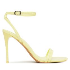 Sandały Call It Spring. Żółte sandały damskie Call it Spring, bez wzorów, bez obcasa, na szpilce, bez zapięcia. Za 159.99 zł.