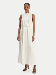 HUGO Sukienka koktajlowa Kewina-1 50566973 Écru Slim Fit. Sukienki damskie Hugo, bez wzorów, z syntetyku, wizytowe, bez ramiączek. Za 1,089.00 zł.