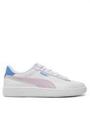 Puma Sneakersy Smash 3.0 L Jr 392031-13 Biały. Białe buty sportowe dziewczęce Puma, bez wzorów, ze skóry, bez zapięcia. Za 169.99 zł.
