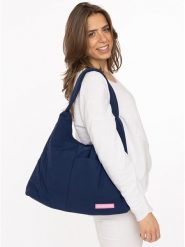 Zwillingsherz Shopper bag w kolorze granatowym rozmiar: onesize. Niebieskie shopper bag Zwillingsherz, bez wzorów, z materiału, na ramię, bez dodatków. Za 104.99 zł.