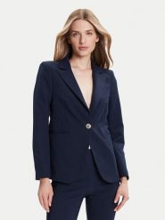 Rinascimento Marynarka CFC0126224003 Granatowy Regular Fit. Niebieskie marynarki i żakiety damskie Rinascimento, l, bez wzorów, z syntetyku. Za 469.99 zł.