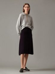 Perfect Cashmere Kaszmirowa spódnica "Rinzen" w kolorze fioletowym rozmiar: L. Różowe spódnice damskie Perfect Cashmere, na co dzień, l, bez wzorów, z kaszmiru, midi. Za 500.95 zł.