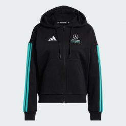 Bluza Z Kapturem Mercedes - Amg Petronas Formula 1 Team Dna Full Zip. Czarne bluzy damskie Adidas, l, bez wzorów, z kapturem. Za 279.00 zł.