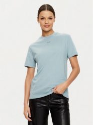 Calvin Klein T-Shirt K20K207519 Błękitny Regular Fit. Niebieskie t-shirty damskie Calvin Klein, m, bez wzorów, z bawełny, bez kołnierzyka. Za 109.99 zł.