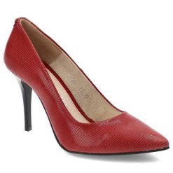 Czerwone Szpilki Baldaccini Eleganckie Skórzane Buty. Czerwone szpilki damskie Baldaccini, z aplikacjami, ze skóry, bez obcasa, na obcasie, bez zapięcia. Za 179.00 zł.