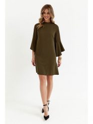 Made of emotion Sukienka w kolorze brązowym rozmiar: XL. Brązowe sukienki damskie Made Of Emotion, bez wzorów, bez ramiączek. Za 223.99 zł.