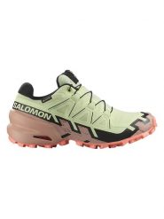 SALOMON Buty "Speedcross 6 GTX" w kolorze zielono-jasnoróżowym do biegania rozmiar: 42. Zielone obuwie sportowe damskie Salomon, z gore-texu, bez zapięcia, do biegania. Za 613.51 zł.