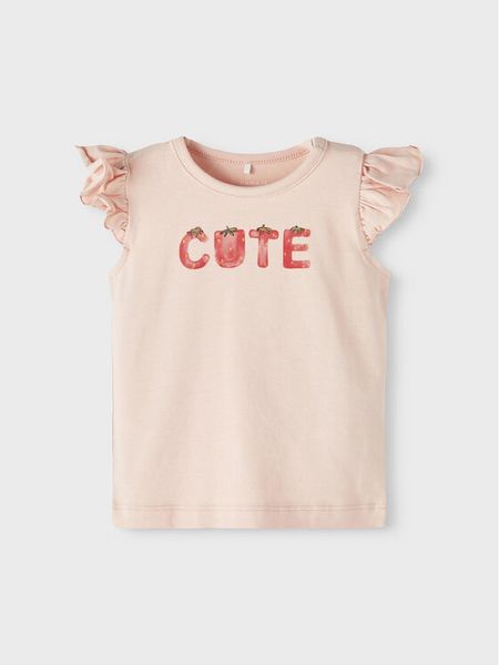 NAME IT Bluzka 13217455 Różowy Regular Fit. Czerwone bluzki i koszule dziewczęce Name it, bez wzorów, z bawełny, bez kołnierzyka, bez ramiączek. Za 24.99 zł.