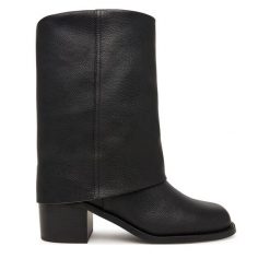 Botki Aldo. Czarne botki damskie ALDO, bez obcasa, na słupku, bez zapięcia. Za 729.99 zł.