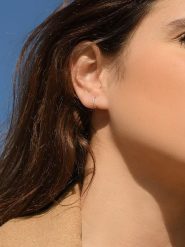 DIAMANTA Złote kolczyki "Perfect créoles" z diamentami rozmiar: onesize. Szare kolczyki damskie DIAMANTA, z diamentem, złote. Za 1,348.99 zł.