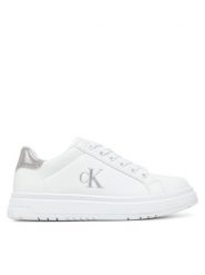 Calvin Klein Jeans Sneakersy Low Cut Lace-Up Sneaker V3A9-82013-1355 M Biały. Białe buty sportowe dziewczęce Calvin Klein Jeans, bez wzorów, z jeansu, bez zapięcia. Za 209.99 zł.