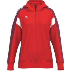 Kurtka treningowa Erima Celebrate 125 z kapturem czerwona. Czerwone kurtki damskie Erima, bez wzorów, z kapturem. Za 332.99 zł.