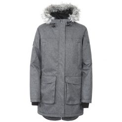 Kurtka Damska Thundery Wodoodporna. Czarne kurtki damskie Trespass, na zimę, l, bez wzorów, z dzianiny, z kapturem. Za 437.99 zł.