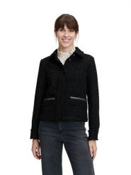 CARTOON Kurtka przejściowa w kolorze czarnym rozmiar: 46. Czarne kurtki damskie Cartoon, z aplikacjami, bez kaptura. Za 161.73 zł.