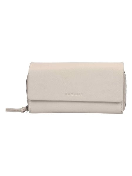 Burkely Skórzany portfel "Just Jolie" w kolorze kremowym - 18 x 10 x 4 cm rozmiar: onesize. Brązowe portfele damskie Burkely, bez wzorów, z materiału. Za 166.49 zł.