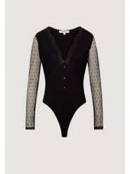 Morgan Body 261-TPLAZA Czarny Slim Fit. Czarne body i gorsety Morgan, bez wzorów, z syntetyku. Za 269.99 zł.