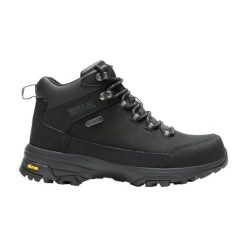 Damskie buty trekkingowe Regatta Burrell II. Czarne obuwie trekkingowe damskie Regatta, z gumy, bez zapięcia. Za 553.00 zł.