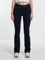 Jeansy damskie granatowe Adela Bootcut 505. Niebieskie jeansy damskie Big Star. Za 299.99 zł.