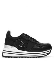 Eva Minge Sneakersy WYL3795-3 Czarny. Czarne obuwie sportowe damskie Eva Minge, z syntetyku, bez zapięcia. Za 199.99 zł.