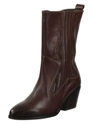 Gabor Skórzane botki w kolorze brązowym rozmiar: 38. Brązowe botki damskie Gabor, eleganckie, bez obcasa, bez zapięcia. Za 350.56 zł.