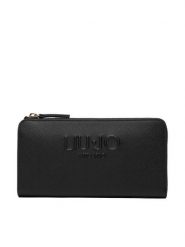 Liu Jo Portfel AA6285 ES029 Czarny. Czarne portfele damskie Liu Jo, bez wzorów, ze skóry. Za 259.99 zł.