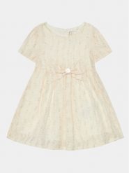 Guess Sukienka elegancka A4RK16 WFYL0 Beżowy Regular Fit. Brązowe sukienki dziewczęce Guess, z aplikacjami, z syntetyku, bez ramiączek. Za 399.99 zł.