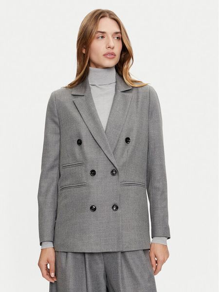 Haveone Marynarka JVI-M032 Szary Regular Fit. Szare marynarki i żakiety damskie Haveone, m, bez wzorów, z syntetyku. Za 389.99 zł.