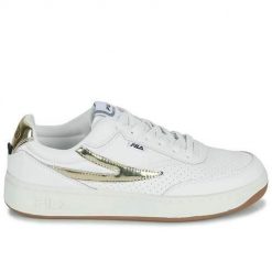 Buty do chodzenia damskie Fila Sevaro F. Białe obuwie sportowe damskie Fila, z gumy, bez zapięcia, trekkingowe. Za 324.00 zł.
