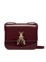 Patrizia Pepe Torebka 8B0303/L125 Brązowy. Brązowe listonoszki damskie Patrizia Pepe, bez wzorów, z lakierowanej skóry, lakierowane, bez dodatków. Za 1,129.00 zł.