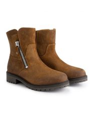 TRAVELIN' Skórzane botki "Venning" w kolorze jasnobrązowym rozmiar: 39. Brązowe botki damskie Travelin', bez obcasa, bez zapięcia. Za 346.99 zł.