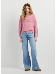 Pepe Jeans Sweter "Alaya" w kolorze jasnoróżowym rozmiar: M. Różowe swetry klasyczne damskie Pepe Jeans, m, z bawełny, bez kołnierzyka. Za 170.87 zł.