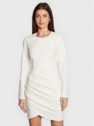 Silvian Heach Sukienka koktajlowa CVA22141VE Biały Slim Fit. Białe sukienki damskie Silvian Heach, bez wzorów, z syntetyku, wizytowe, bez ramiączek. Za 1,129.00 zł.