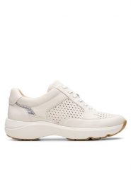 Clarks Sneakersy Tivoli Walk 26181361 Biały. Białe obuwie sportowe damskie Clarks, ze skóry, bez zapięcia. Za 309.99 zł.