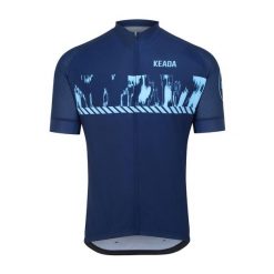 Damska koszulka rowerowa z krótkim rękawem – Signal One. Niebieskie koszulki damskie KEADA SPORTS, l, bez wzorów, bez kołnierzyka, bez ramiączek. Za 332.00 zł.