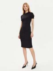 Calvin Klein Sukienka codzienna K20K207233 Czarny Slim Fit. Czarne sukienki damskie Calvin Klein, bez wzorów, bez ramiączek. Za 339.99 zł.