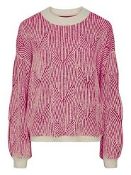 Pieces Sweter w kolorze różowym rozmiar: XL. Różowe swetry klasyczne damskie Pieces, xl, z wełny, bez kołnierzyka. Za 79.03 zł.