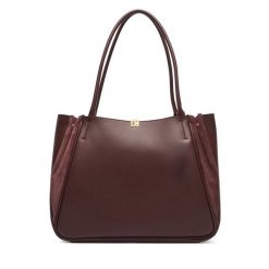 Torebka Coccinelle. Czerwone shopper bag Coccinelle, bez wzorów, bez dodatków. Za 1,549.00 zł.