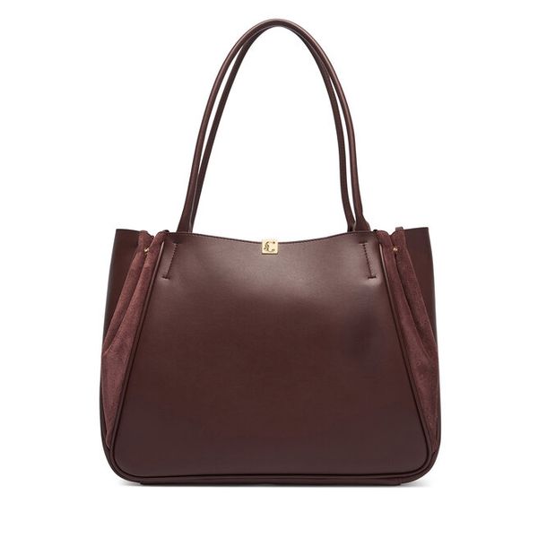Torebka Coccinelle. Czerwone shopper bag Coccinelle, bez wzorów, bez dodatków. Za 1,549.00 zł.