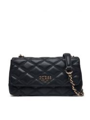 Guess Torebka HWQG96 32210 Czarny. Czarne torebki wieczorowe damskie Guess, z aplikacjami, ze skóry, bez dodatków. Za 349.99 zł.