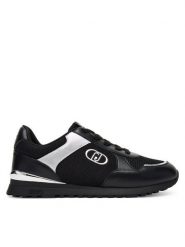 Liu Jo Sneakersy Low 01 BF5013 PX685 Czarny. Czarne obuwie sportowe damskie Liu Jo, z materiału, bez zapięcia. Za 439.99 zł.