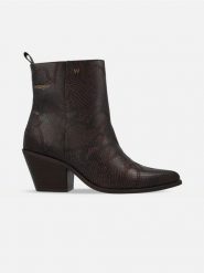 Wrangler Botki "Mae" w kolorze brązowym rozmiar: 41. Brązowe botki damskie Wrangler, ze skóry, eleganckie, bez obcasa, bez zapięcia. Za 224.95 zł.