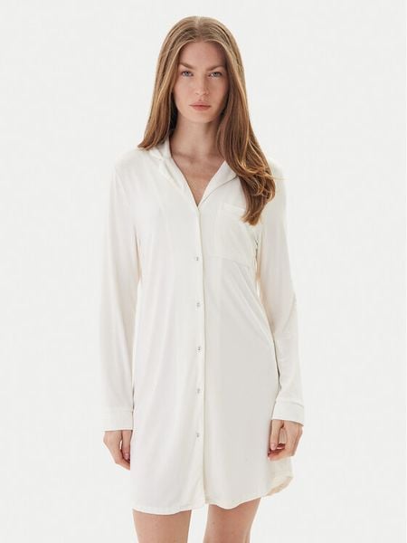 Hunkemöller Koszula nocna Essential 302690 Écru. Koszule nocne i halki Hunkemöller, bez wzorów, z wiskozy, bez ramiączek. Za 129.99 zł.