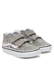 Vans Sneakersy SK8-Mid Reissue V VN000CYRBGF1 Beżowy. Brązowe buty sportowe dziewczęce Vans, bez wzorów, ze skóry, bez zapięcia. Za 279.99 zł.