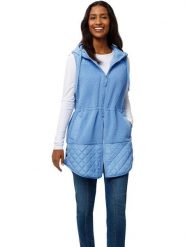 Heine Kamizelka w kolorze błękitnym rozmiar: 34. Niebieskie kamizelki damskie Heine, bez wzorów, bez kaptura. Za 104.99 zł.