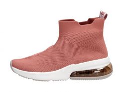 Różowe sportowe buty damskie Xti 49958 Nude. Czerwone obuwie sportowe casual damskie Xti, z tkaniny, bez zapięcia. Za 139.00 zł.