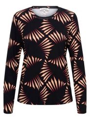 &Co Woman Koszulka "Venna" w kolorze czerwono-czarnym rozmiar: XXL. Czarne koszulki damskie &Co Woman, xxl, bez wzorów, bez kołnierzyka, bez ramiączek. Za 173.99 zł.