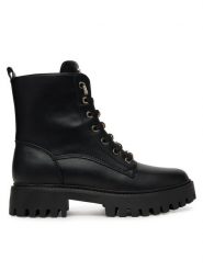 Guess Trapery FLTFNA ELE10 Czarny. Czarne trapery damskie Guess, ze skóry, bez zapięcia. Za 639.99 zł.