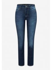 More & More Dżinsy - Slim fit - w kolorze granatowym rozmiar: 32. Niebieskie jeansy damskie More & More, z podwyższonym stanem. Za 104.89 zł.