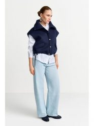 Rich & Royal Kamizelka w kolorze granatowym rozmiar: XL. Niebieskie kamizelki damskie Rich & Royal, xl, bez wzorów, bez kaptura. Za 344.95 zł.